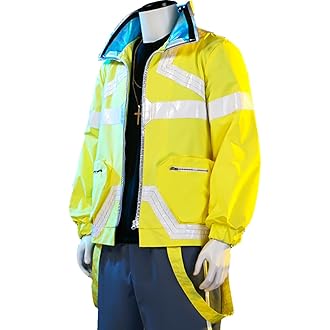 SHOWADAY Cyberpunk Jacket Streetwear Fashion Coat Edge Runner David Sweatshirt Cosplay Coat