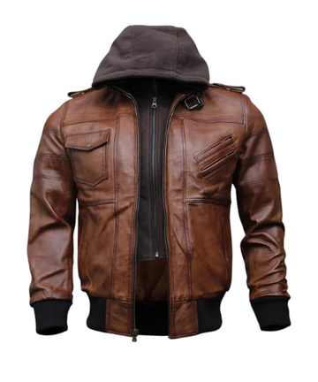 Hooded Leather Jackets