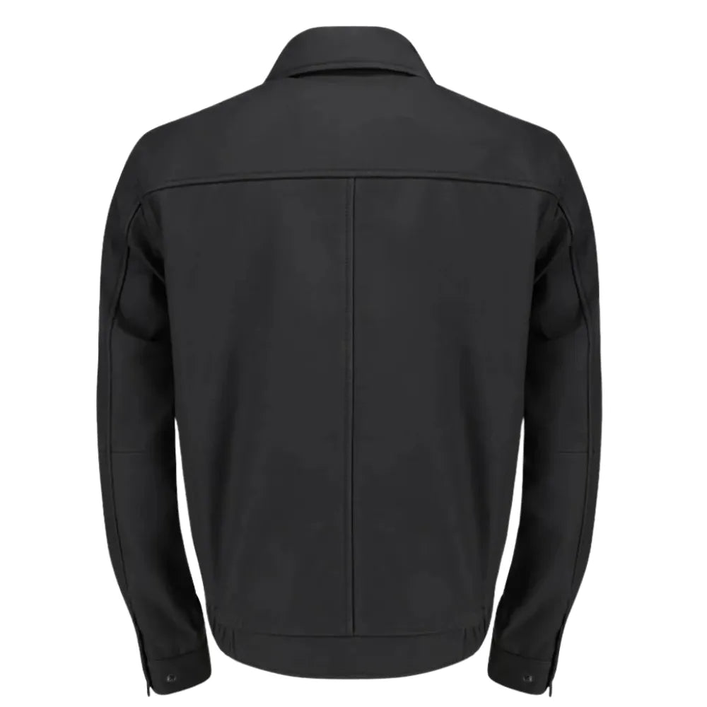 Blaze matte black classic leather jacket