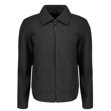 Blaze matte black classic leather jacket