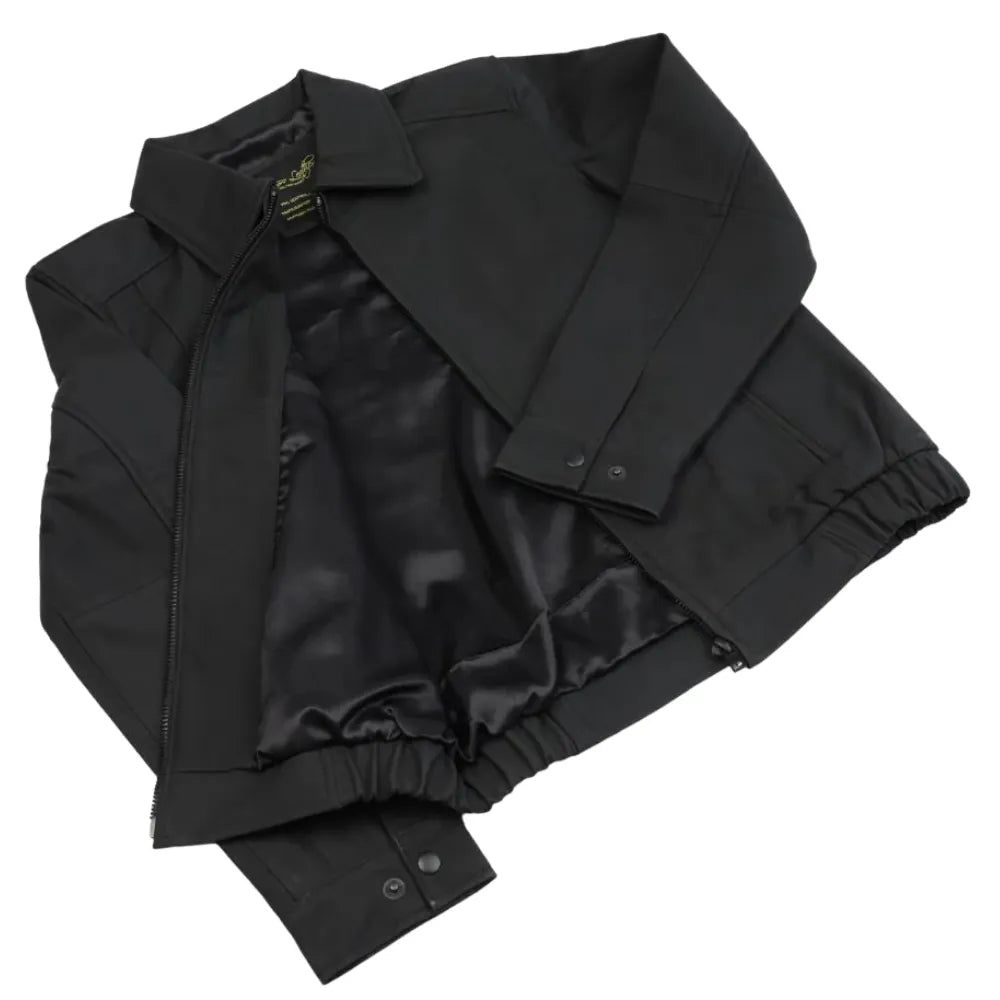 Blaze matte black classic leather jacket